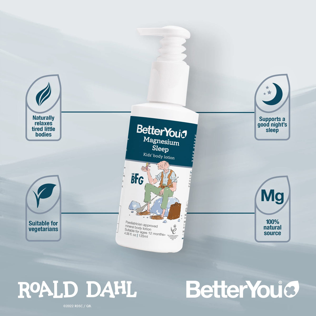 BetterYou Magnesium Sleep Body Lotion for Kids - 4.56 oz - image 3