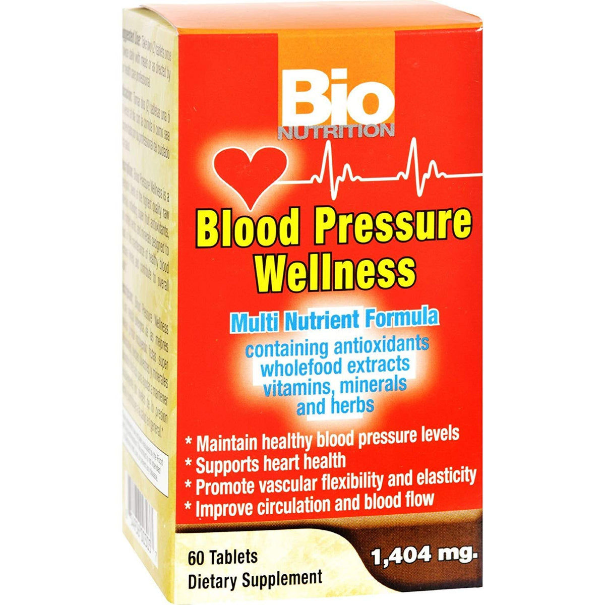 Bio Nutrition Blood Pressure Wellness Tablets - 120 Tablets