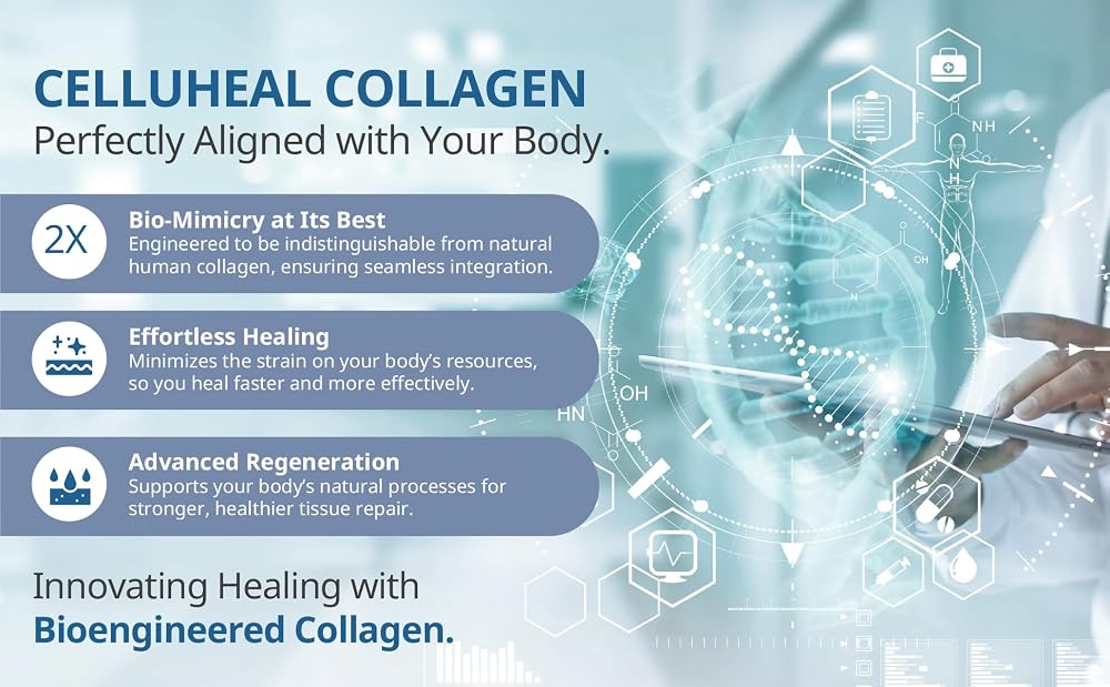 Celluheal Cellufil Collagen Particles for Advanced Wound Care 100%