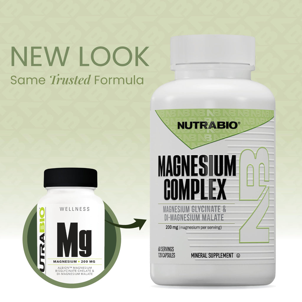 NutraBio Magnesium Complex Supplement for Sleep - 120 Vegetarian Capsules - image 2
