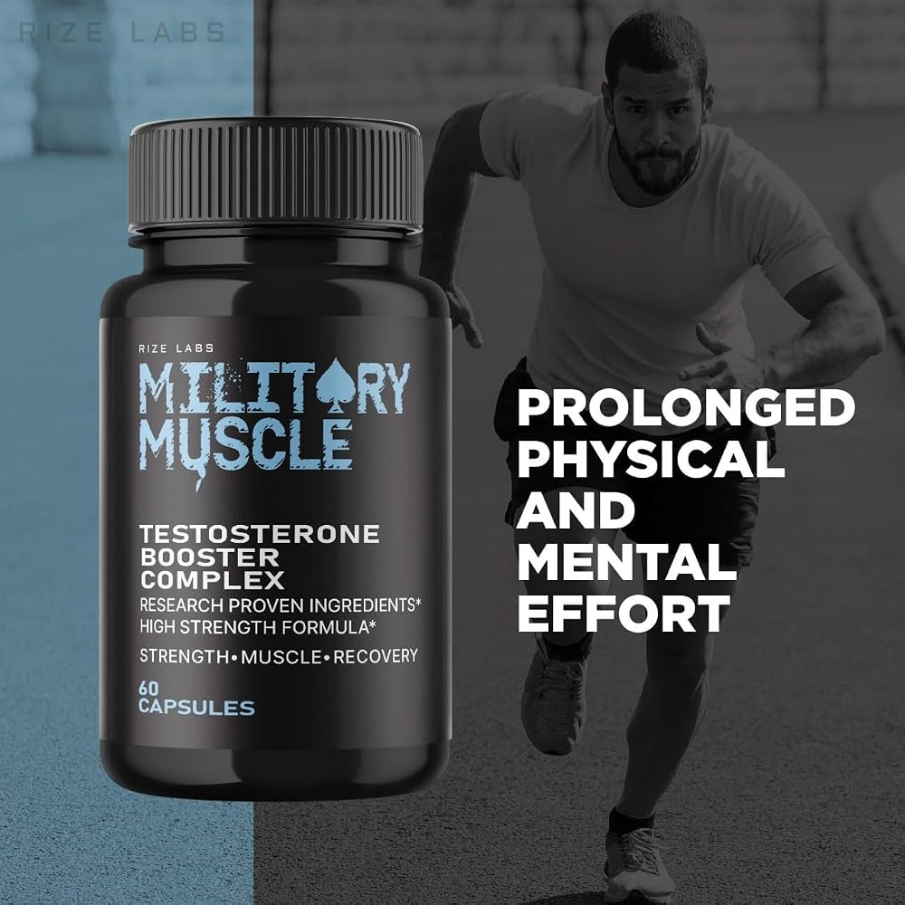 rize labs Men's Military Muscle Capsules for Stamina - 300 Capsules - image 2