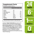 Plantvital Unflavored Organic Vegan Protein Powder - 18 Superfoods