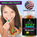 Healthergize Hemp Gummy Bears for Calm and Peace - 60 Gummies - image 3