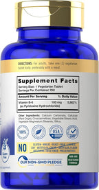 Carlyle Vitamin B6 100mg - 250 Tablets - image 2