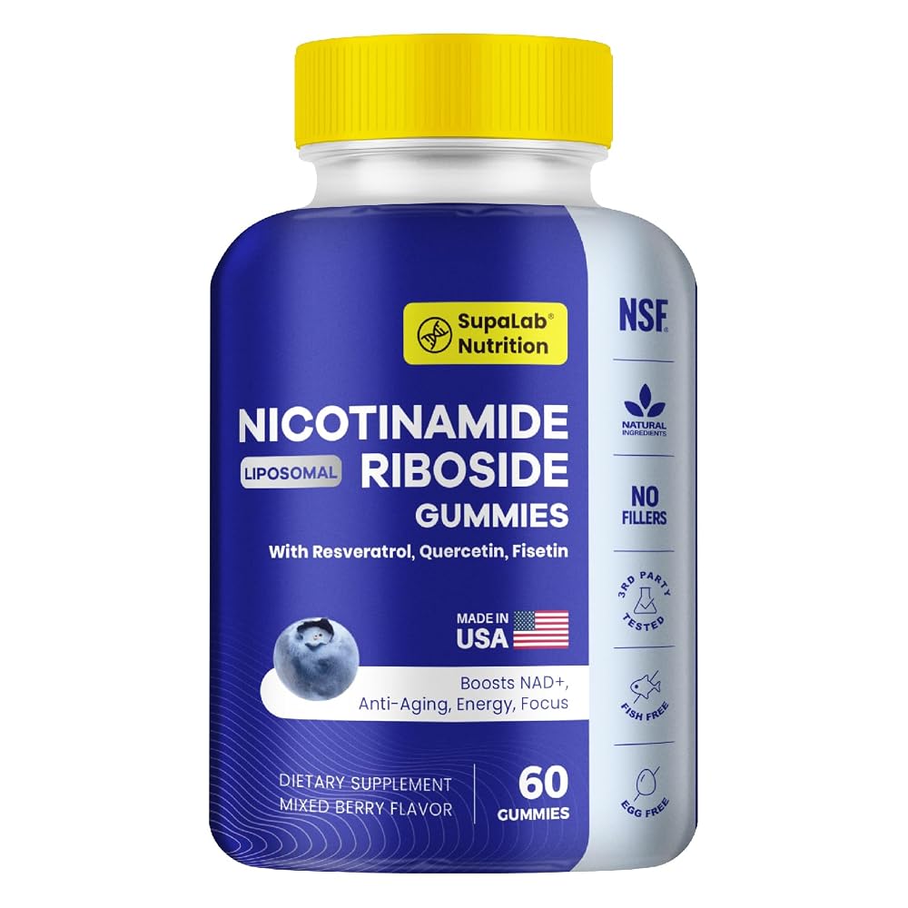 MEGNETA NAD+ Gummies with Resveratrol & Quercetin - 60 Gummies