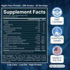 Night Nutrition Night Time Protein Powder Vanilla - 21 oz - image 4