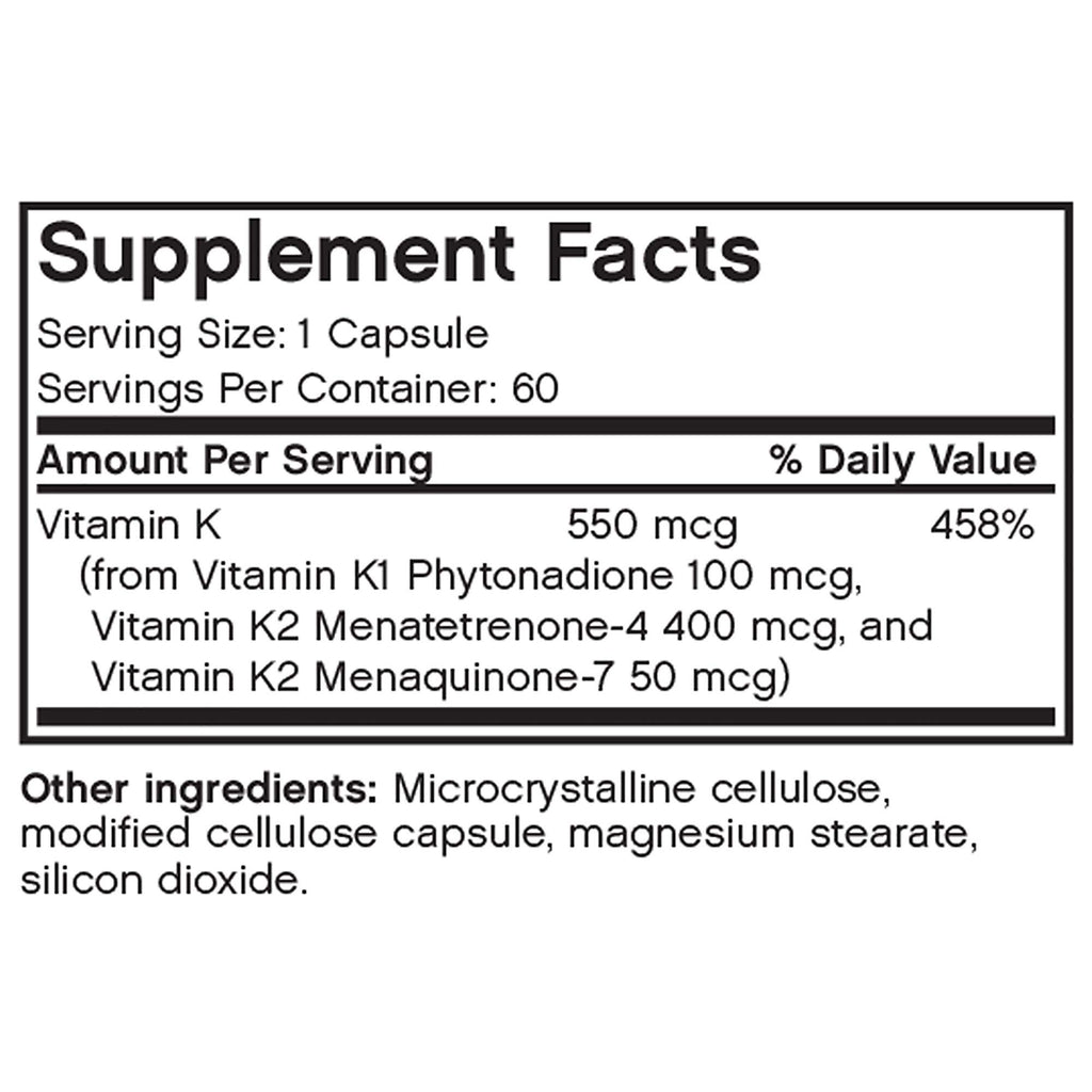 Futurebiotics Vitamin K Triple Play - 60 Capsules - image 6