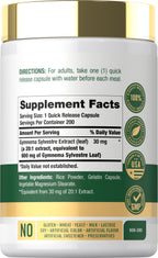 Carlyle Gymnema Sylvestre Capsules - 200 Count - image 2