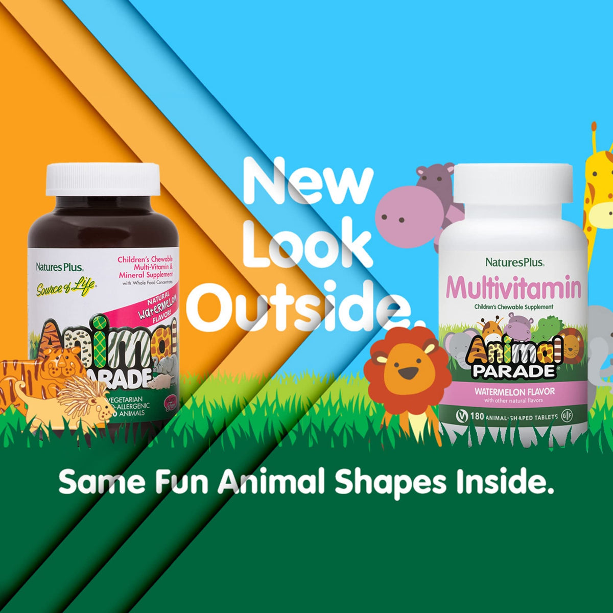 Nature's Plus Animal Parade Children's Chewable Multivitamin - 180 Tablets - image 2