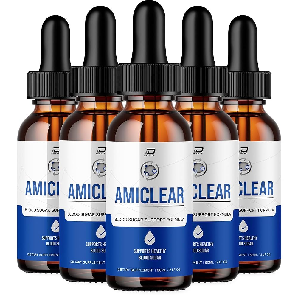 Indelo Amiclear Drops Grape Seed Extract Supplement - 5 Pack