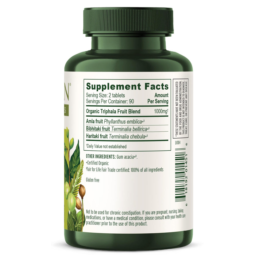 Banyan Botanicals Organic Triphala Tablets - 180 Tablets - image 10