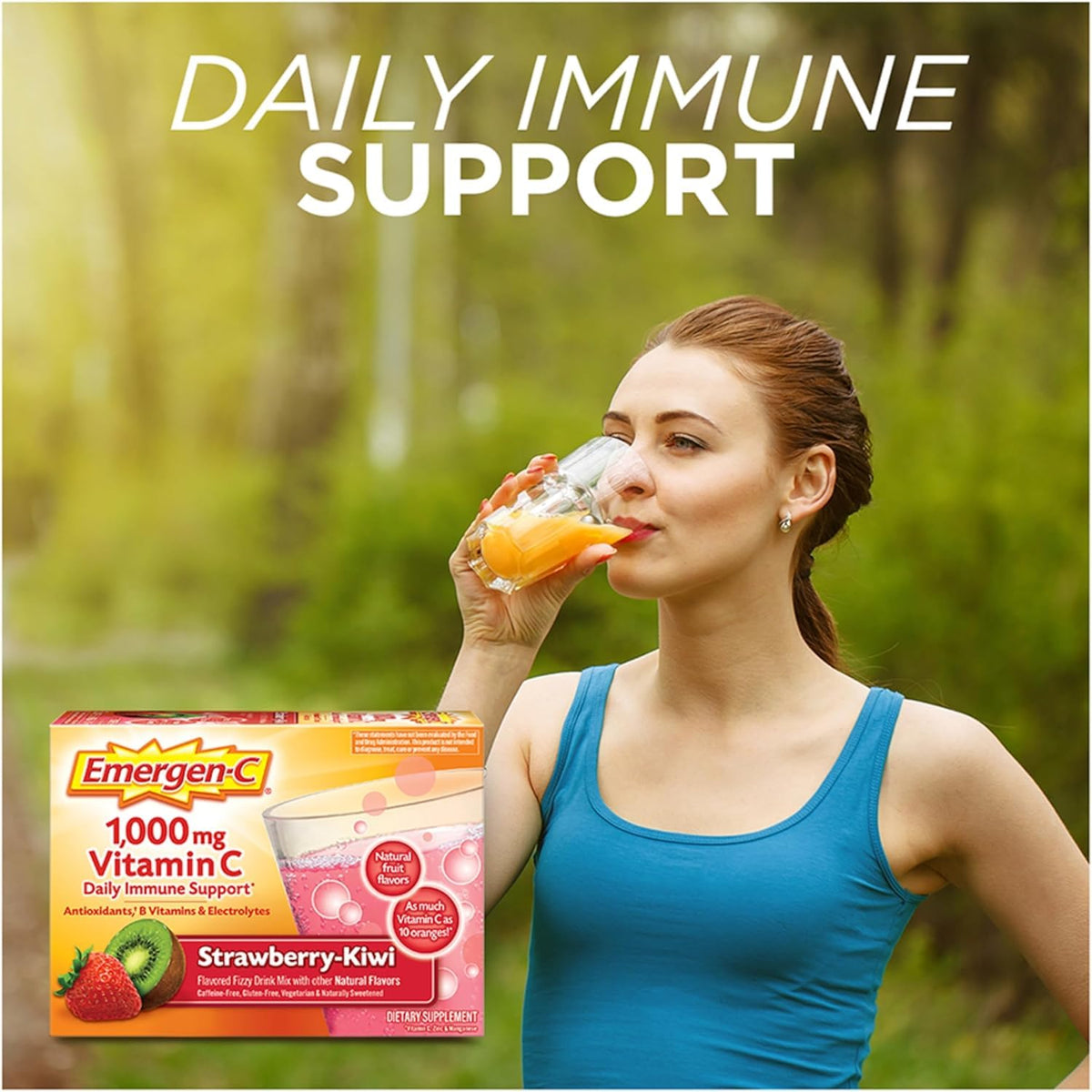 Emergen-C Vitamin C 1000mg Powder Strawberry Kiwi Immune Support - image 4