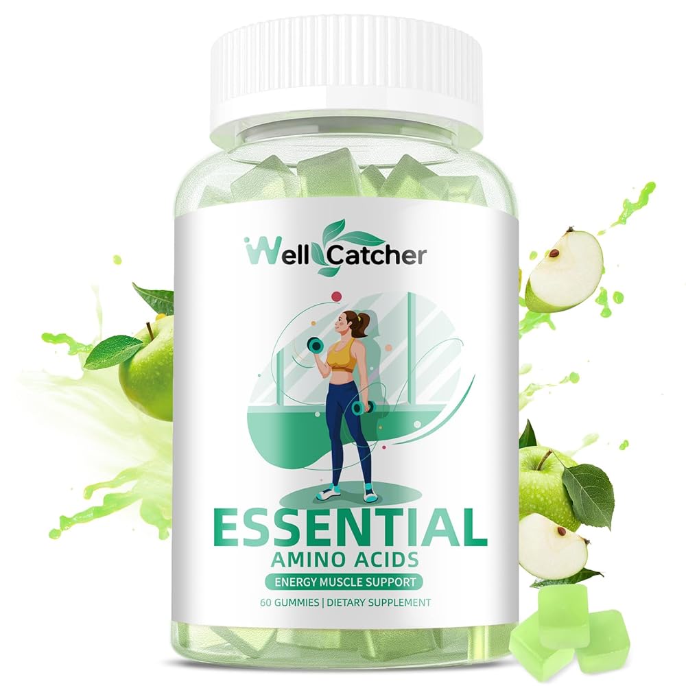 Wellcatcher EAA Gummies Essential Amino Acids All 9 Essential Aminos