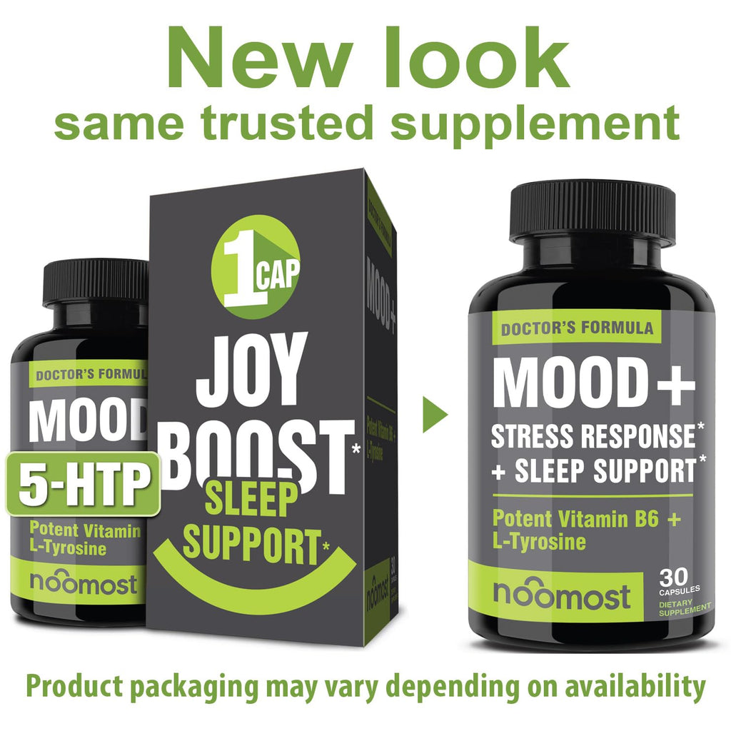 NooMost Mood Support Supplement with Ashwagandha & 5-HTP - 30 Capsules - image 2