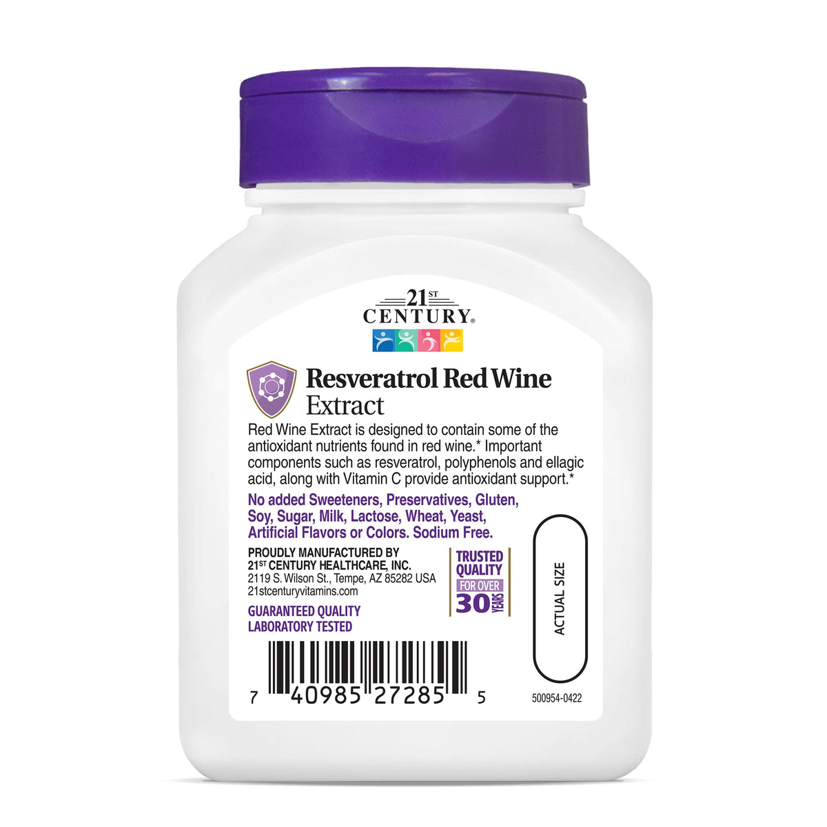 21st Century Resveratrol Red Wine Extract Capsules - 270 Count - image 4