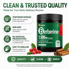 NEOGLI Berberine Supplement 1500mg with Ceylon Cinnamon - 180 Capsules - image 5