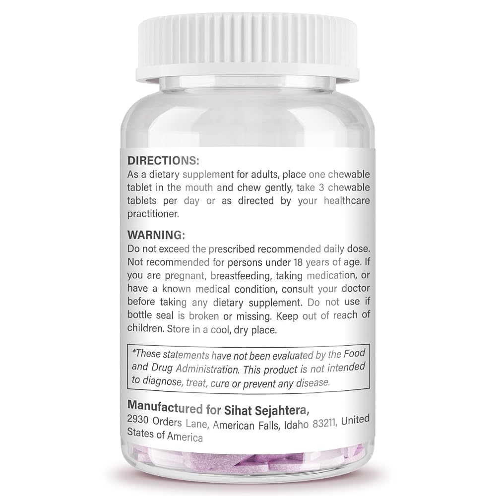 Sihat Sejahtera Creatine Chews with Collagen & BCAA - 90 Tablets - image 3