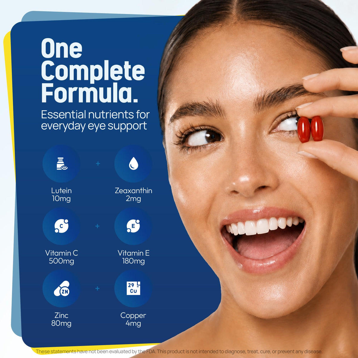 OjosLabs AREDS 2 Eye Vitamin Lutein Supplement - 180 Softgels - image 2