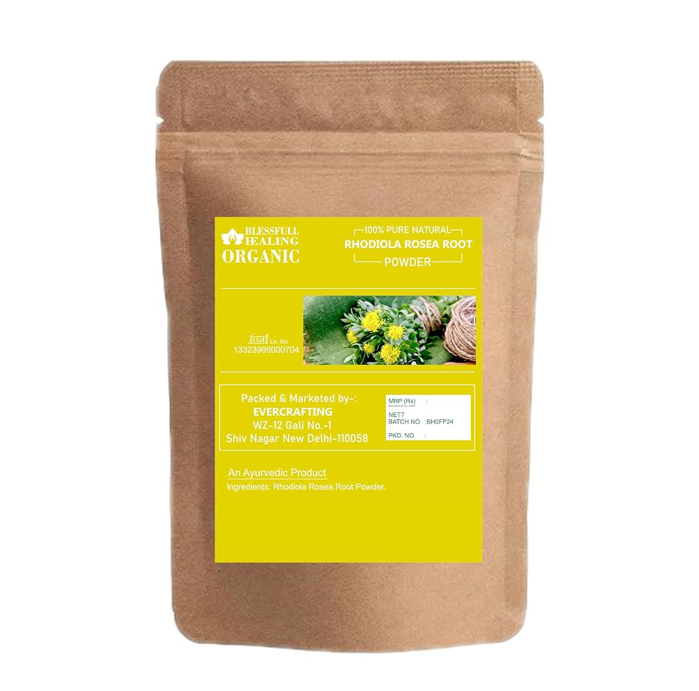 Blessfull Healing Organic Rhodiola Rosea Root Powder 100% Pure