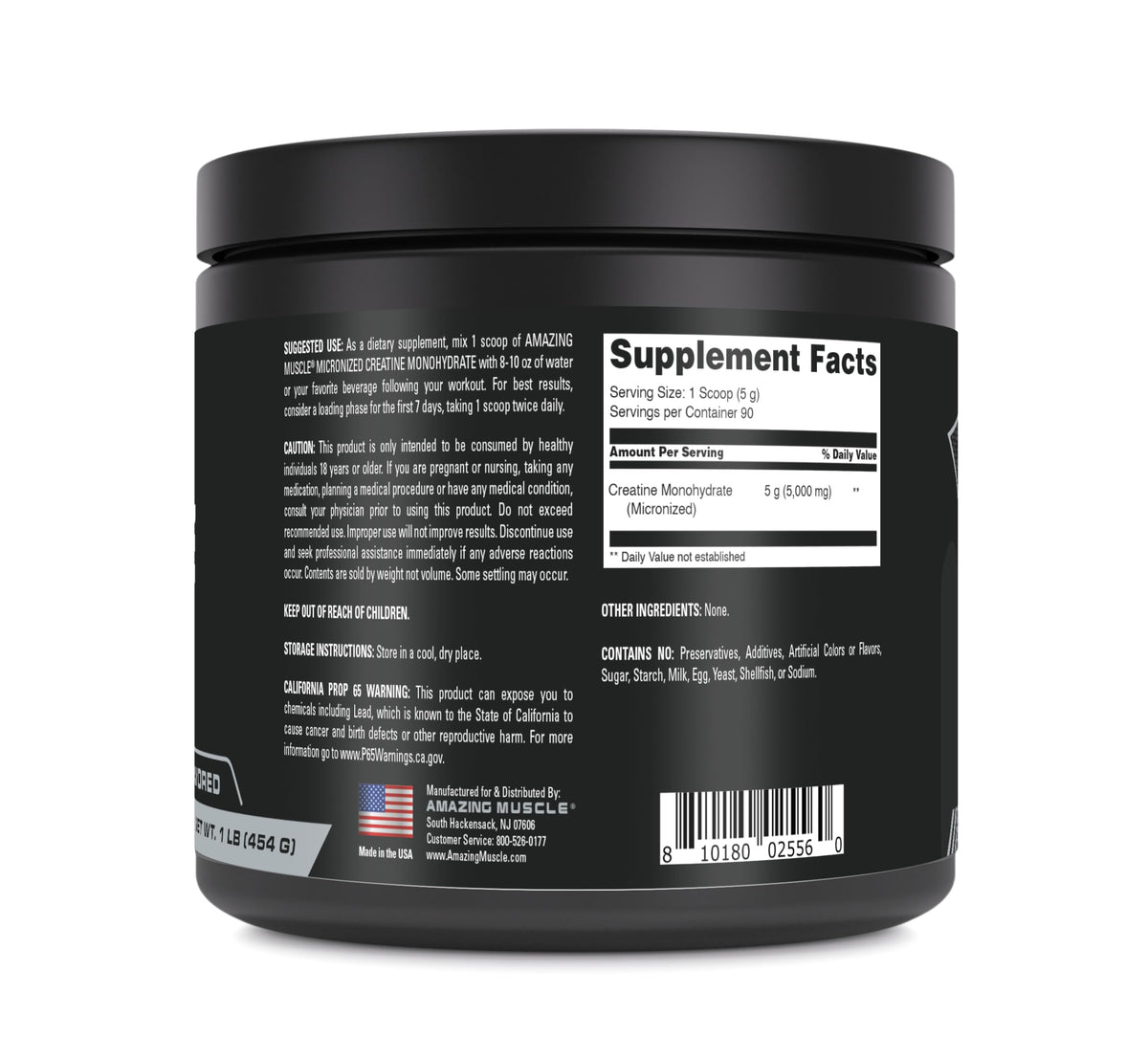 Amazing Muscle Micronized Creatine Monohydrate Powder - 90 Servings - image 2
