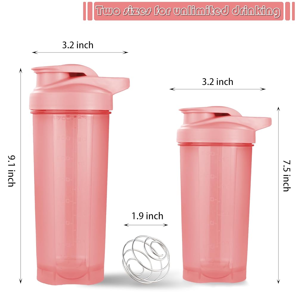 ShakerZoo-6 Pack-Protein Shaker Bottles for Protein Mixes