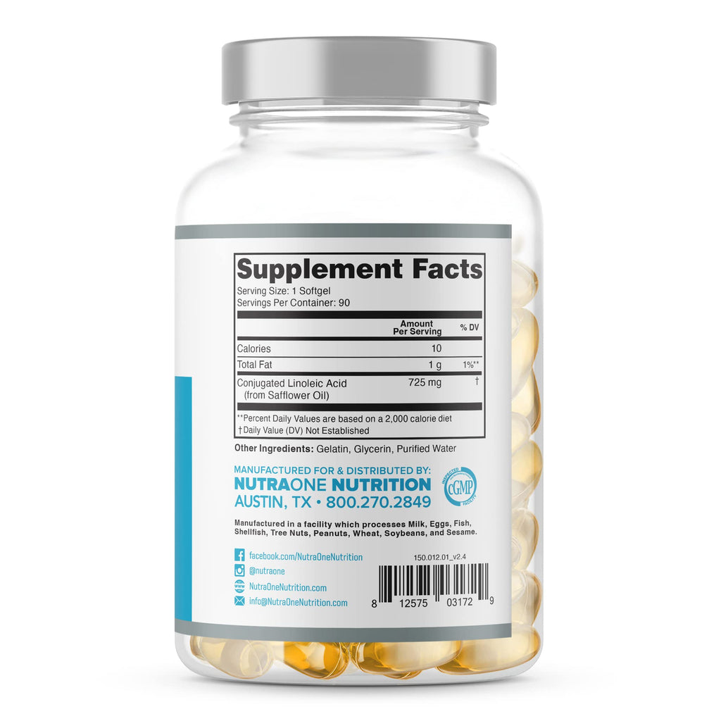 NutraOne CLAOne Conjugated Linoleic Acid Supplement - 90 Capsules - image 3