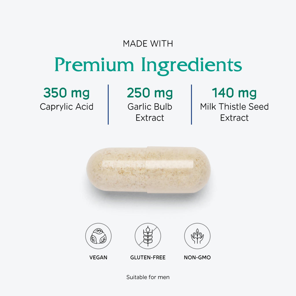 Vitanica CandidaStat, Detox Support with Caprylic Acid, Vegan