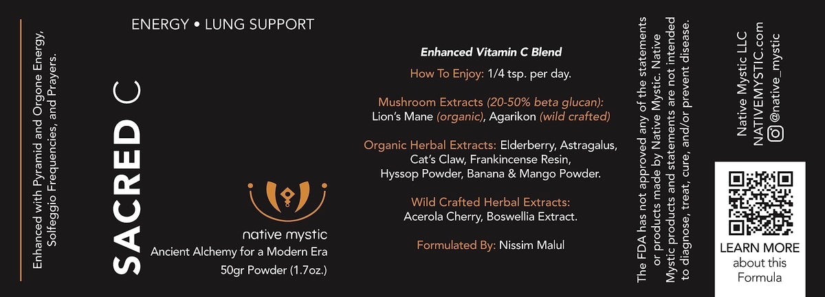 Immunity Herbals The Sacred C Enhanced Vitamin C Blend - 1.76 oz Powder - image 3