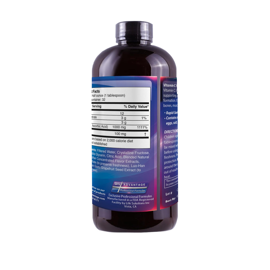 Drs Advantage Vitamin C + Bioflavonoids Liquid - 16 Fl Oz - image 3