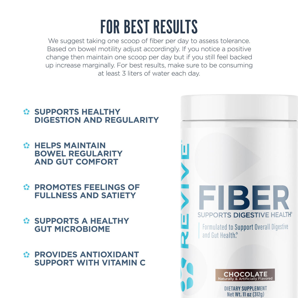 Revive MD Fiber Supplement for Digestive & Gut Health - 5g of Dietary