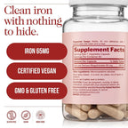NAKED Iron 65mg Ferrous Bisglycinate - 60 Capsules - image 5