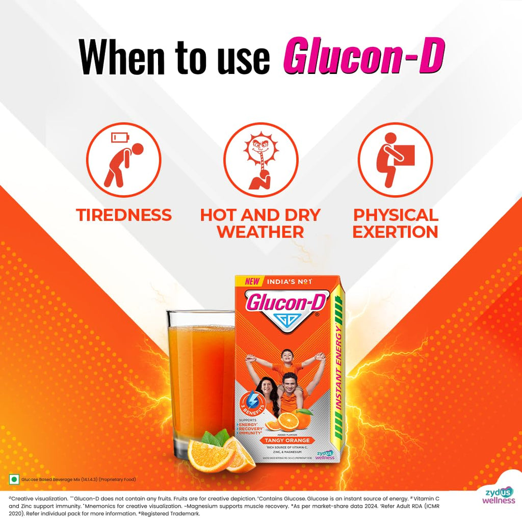 Glucon-D Orange Powder - 400g - image 8