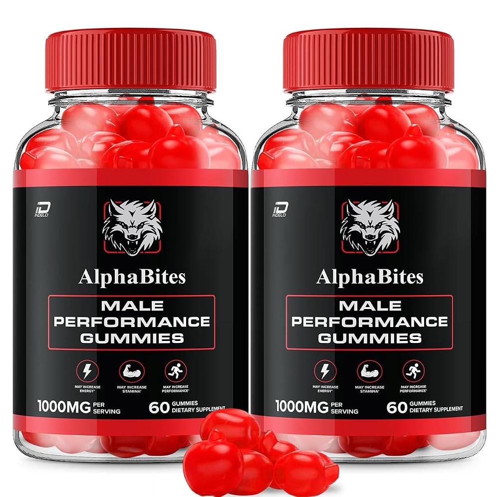 Indelo Alpha Bites for Men Gummies Muscle Growth - 120 Gummies