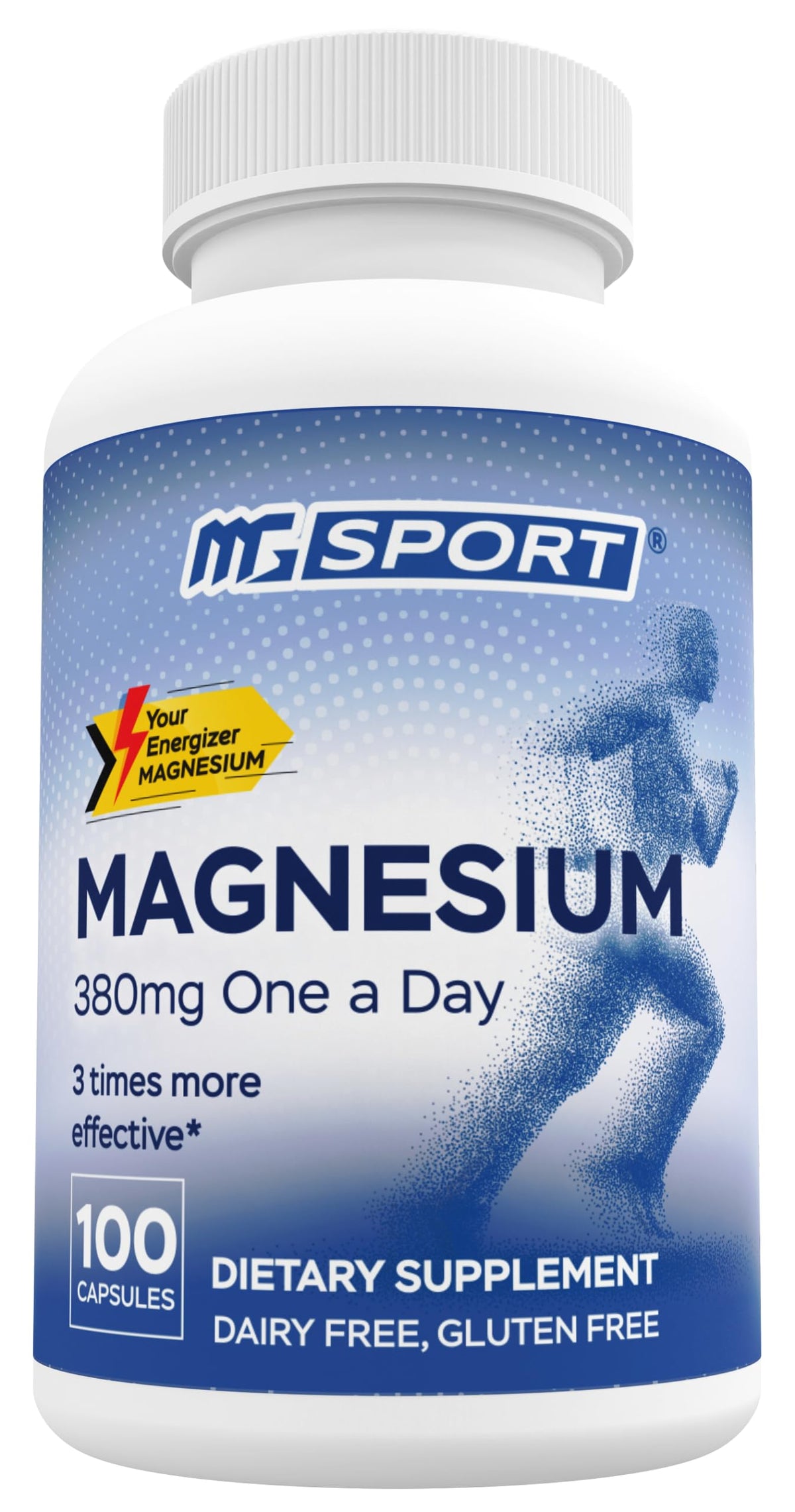 MgSport Magnesium Supplement 100 Count - 100 Capsules