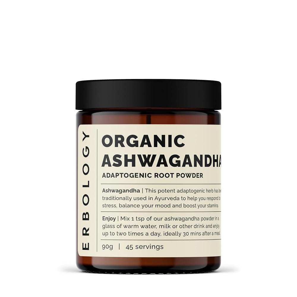 Erbology Organic Ashwagandha Powder for Sleep - 45 Servings
