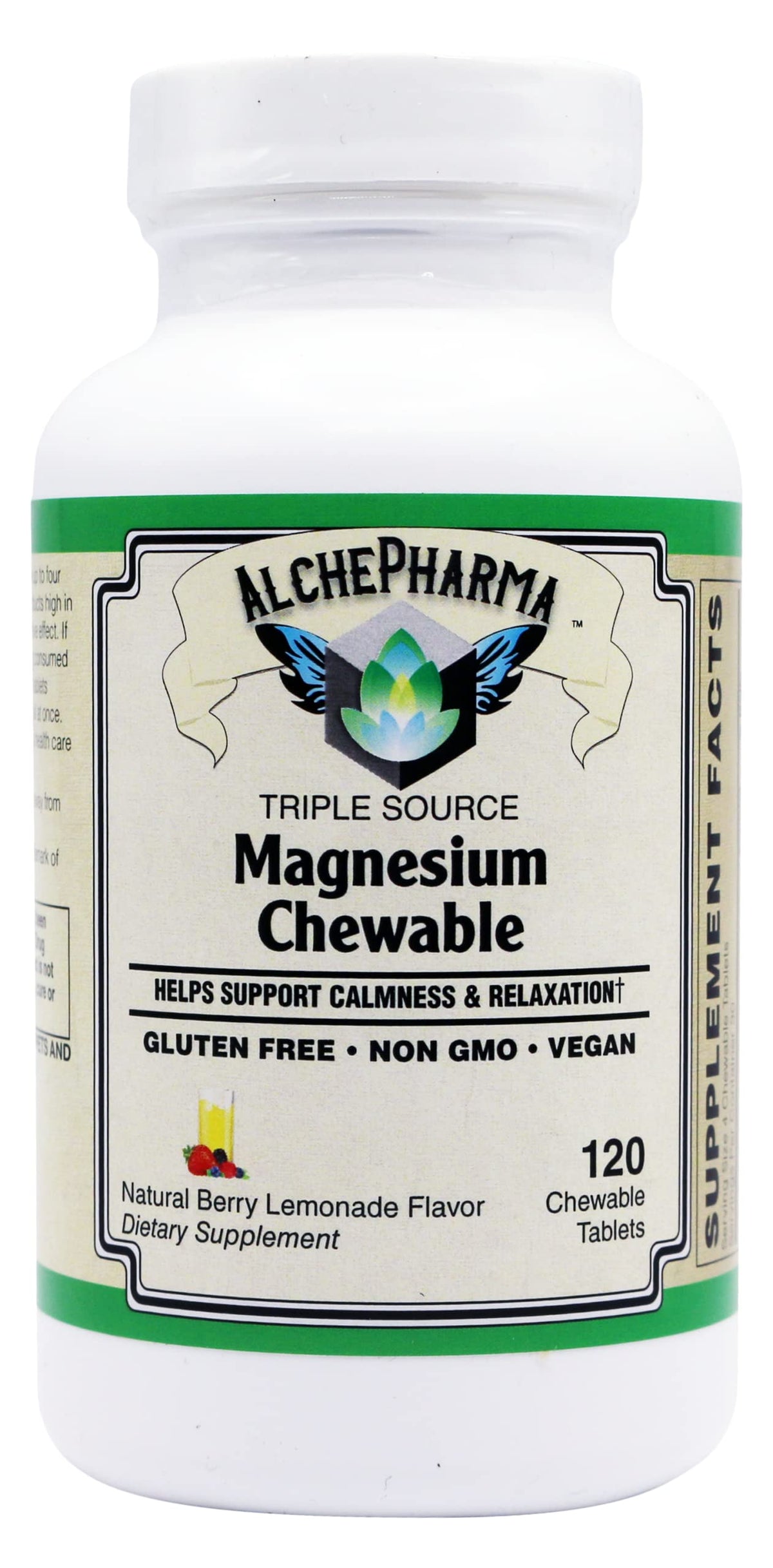 AlchePharma Triple Source Magnesium Chewables - 120 Tablets