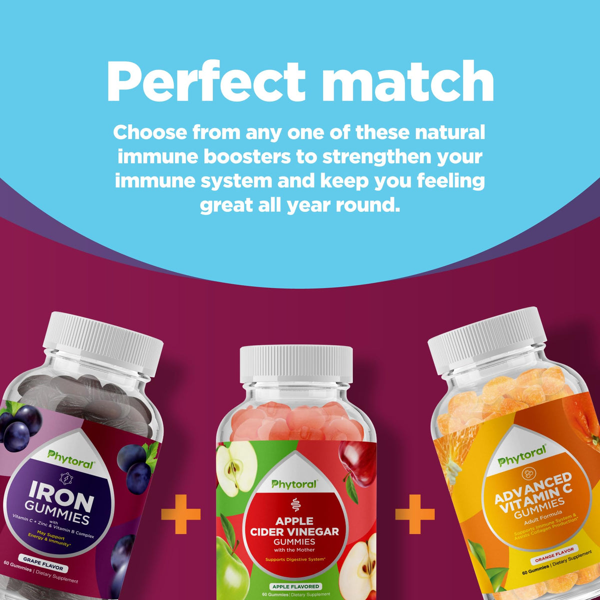 Phytoral Fiber Gummies for Adults - Chicory Root Supplement for Gut