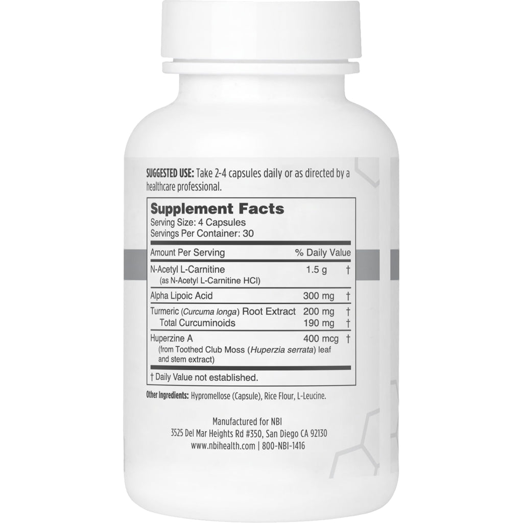 NBI Brain Blend Nootropic for Memory & Focus - 120 Capsules - image 2