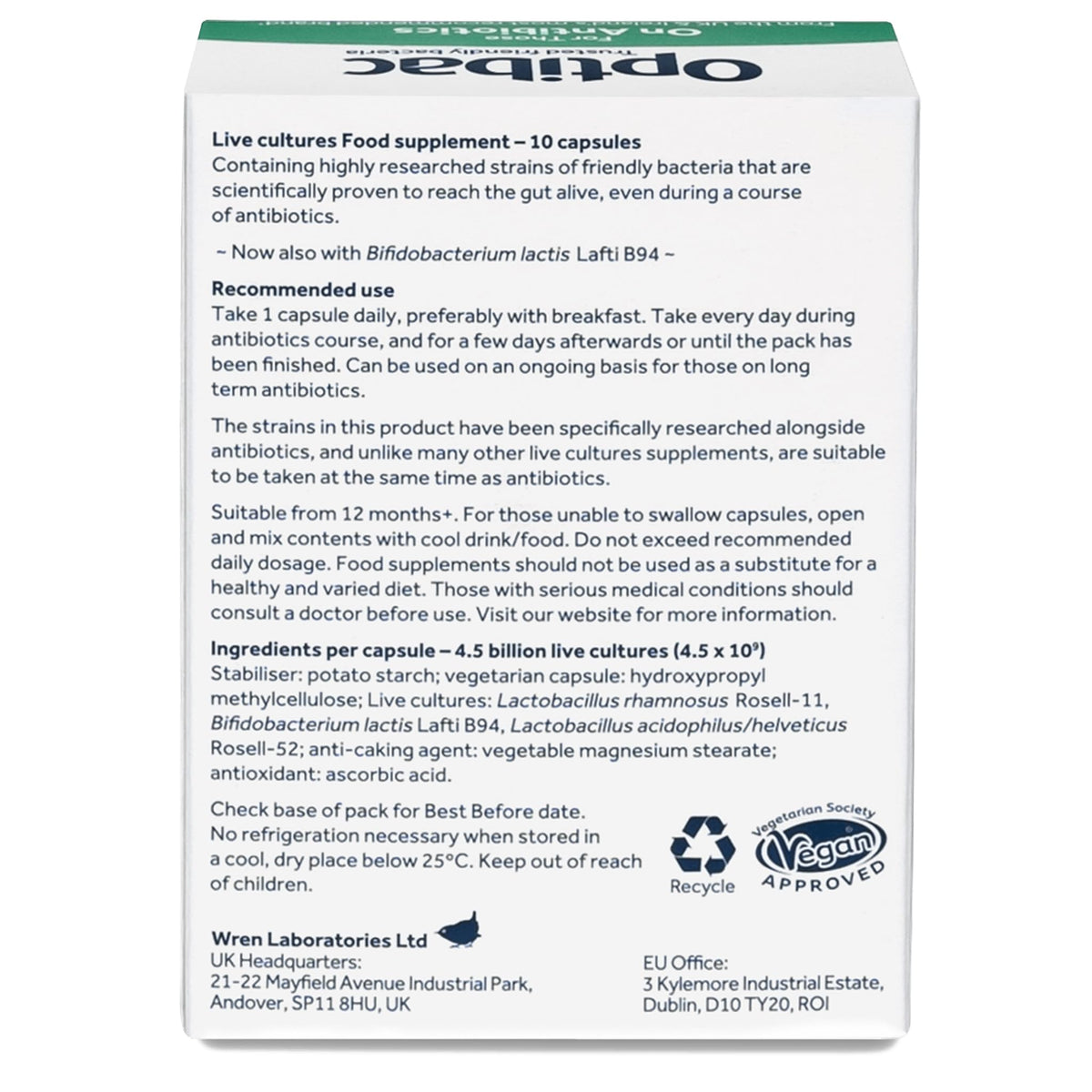 Optibac Probiotics for Those on Antibiotics - 10 Capsules - image 7