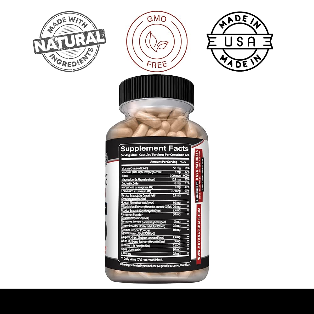 Kaya Naturals Healthy Gluco with Bittermelon Supplement - 120 Capsules - image 3