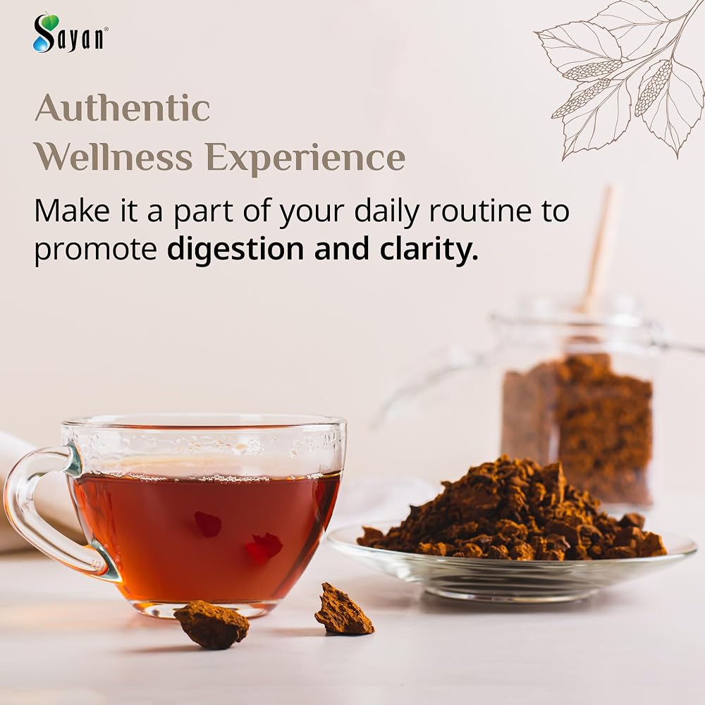 Sayan Siberian Raw Chaga Powder and Chunks - Super Antioxidant Tea