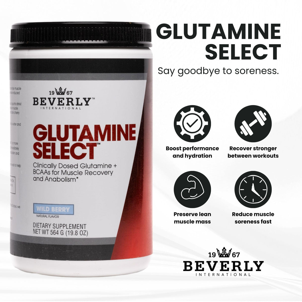 Beverly International Glutamine Select L-Glutamine Powder - 60 Servings - image 5