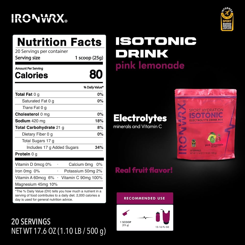 IRONWRX Isotonic Electrolyte Powder