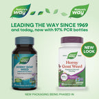 Nature's Way Horny Goat Weed 500 mg Standardized Extract - 60 Vegan Capsules - image 2