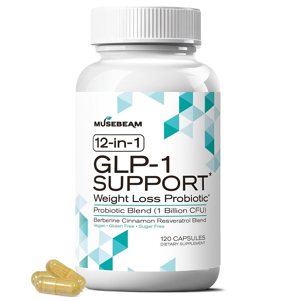 MuseBeam GLP-1 Support Probiotic Weight Loss Supplement - 120 Capsules