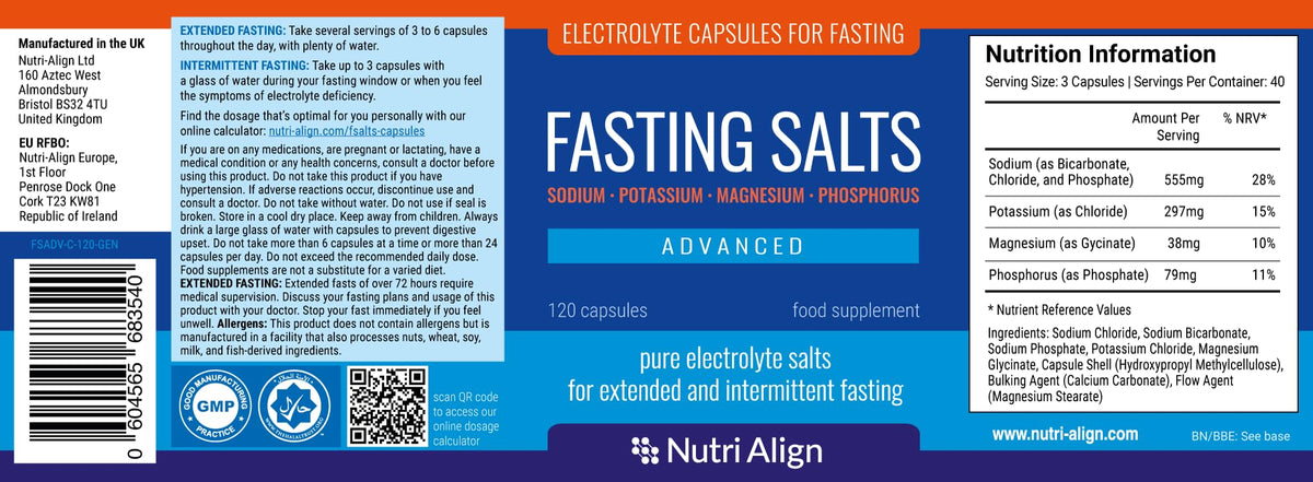 Nutri-Align Fasting Salts Electrolyte Capsules Parent