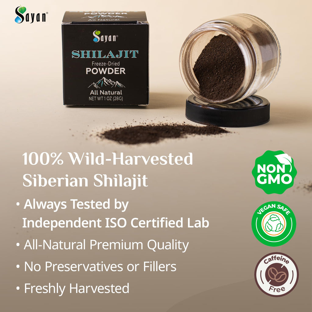 Sayan Shilajit Powder Natural Fulvic Acid - 1 oz - image 2