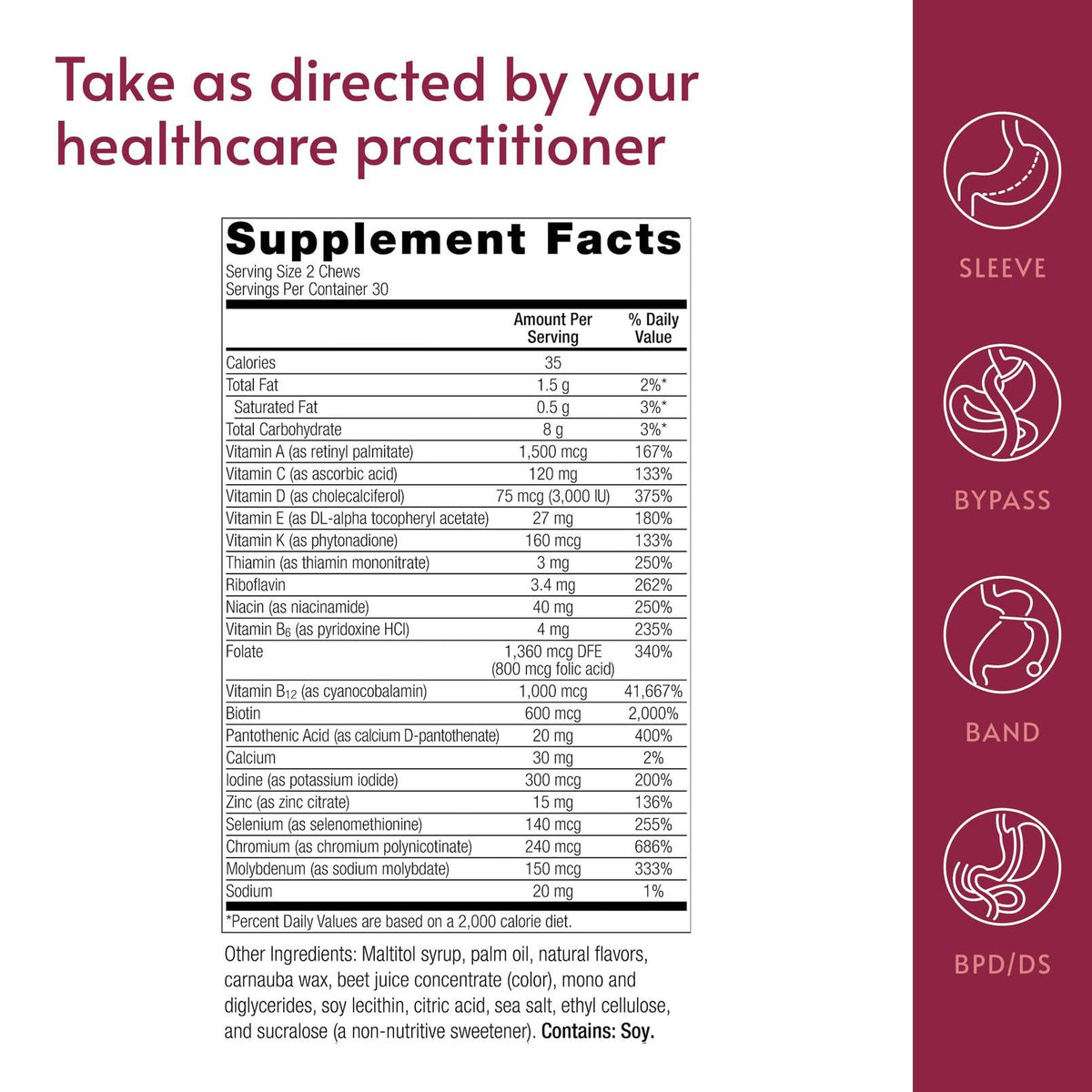 Bariatric Advantage Multi Chewy Bite - Soft Chew Multivitamin