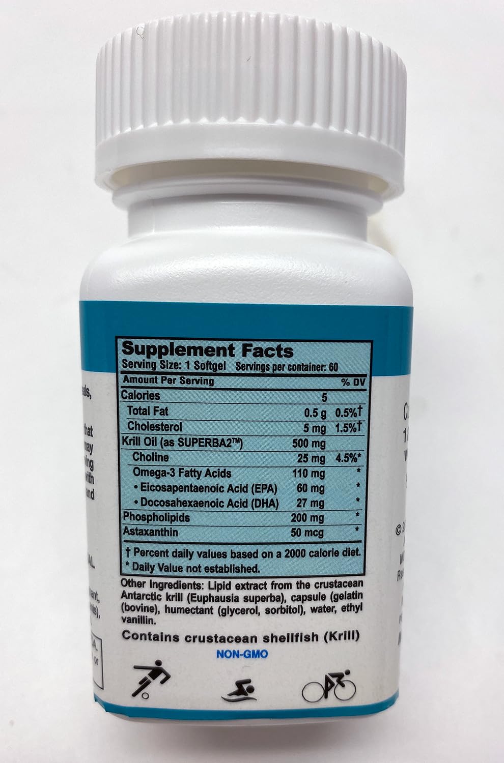 MDR Antarctic Krill Oil 500mg Omega-3 - 60 Softgels - image 3