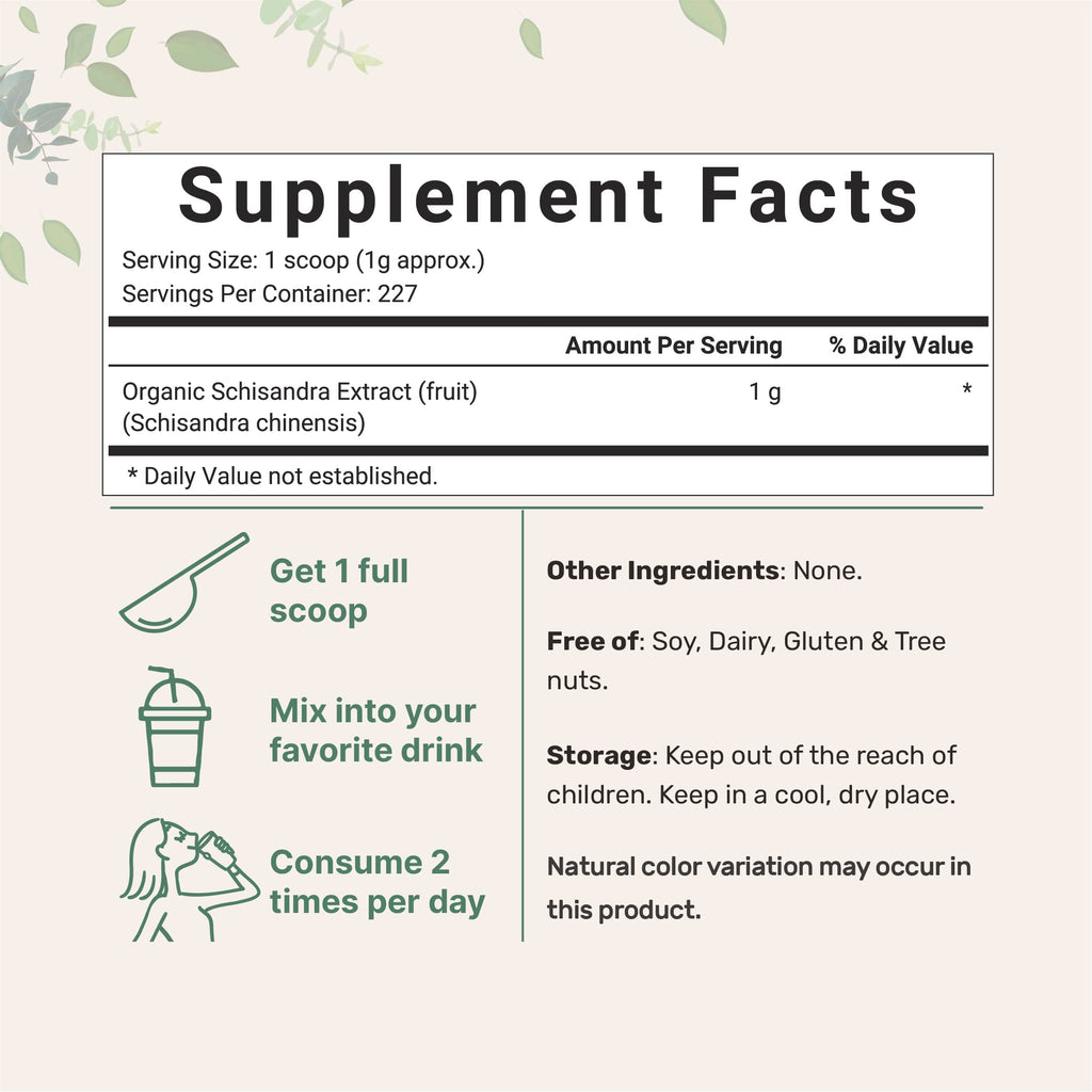 Micro Ingredients Organic Schisandra Extract Powder - 8 Ounce - image 2